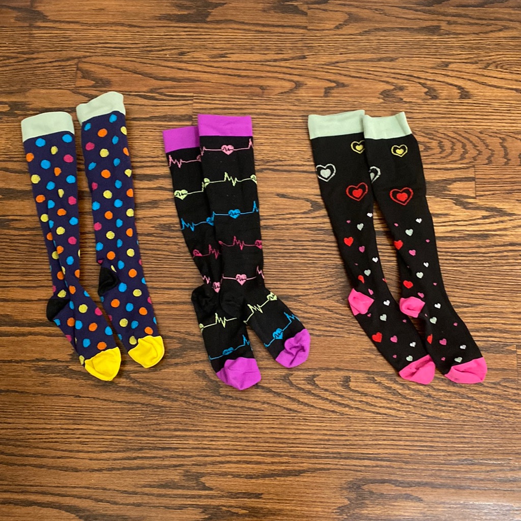 3 Pair Compression Socks